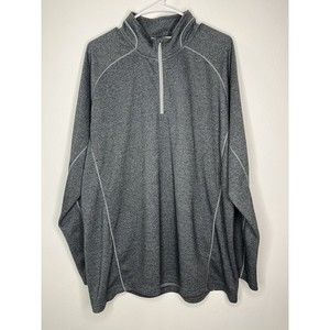 Slazenger Long Sleeve 1/4 Zip Shirt Golf Size Mens XXL Charcoal Gray